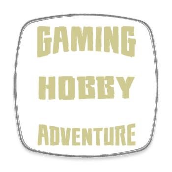 Gaming Hobby Abenteuer Motiv - Viereckiger Kühlschrankmagnet - Weiß - Vorne