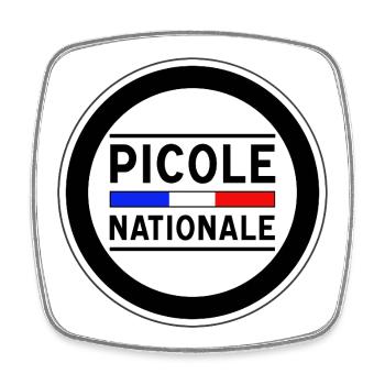 Picole Nationale nouveau design - Magnet carré - blanc - Devant