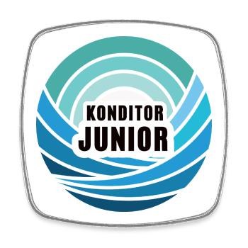 Konditor Junior Nachfolger Sohn Kind Junge Bäcker - Viereckiger Kühlschrankmagnet - Weiß - Vorne