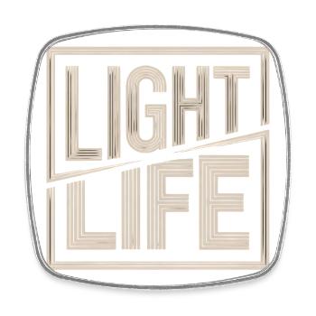 Christlich Light Life Glaube Hoffnung - Viereckiger Kühlschrankmagnet - Weiß - Vorne