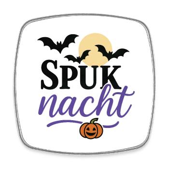 Spuknacht Halloween Design - Viereckiger Kühlschrankmagnet - Weiß - Vorne