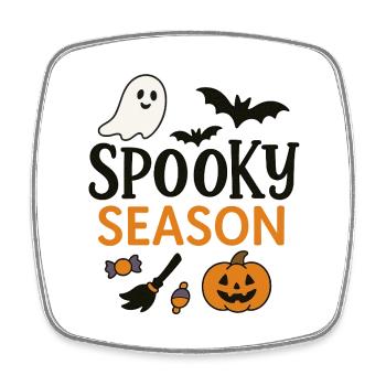 Gruselige Halloween Saison Illustration - Viereckiger Kühlschrankmagnet - Weiß - Vorne