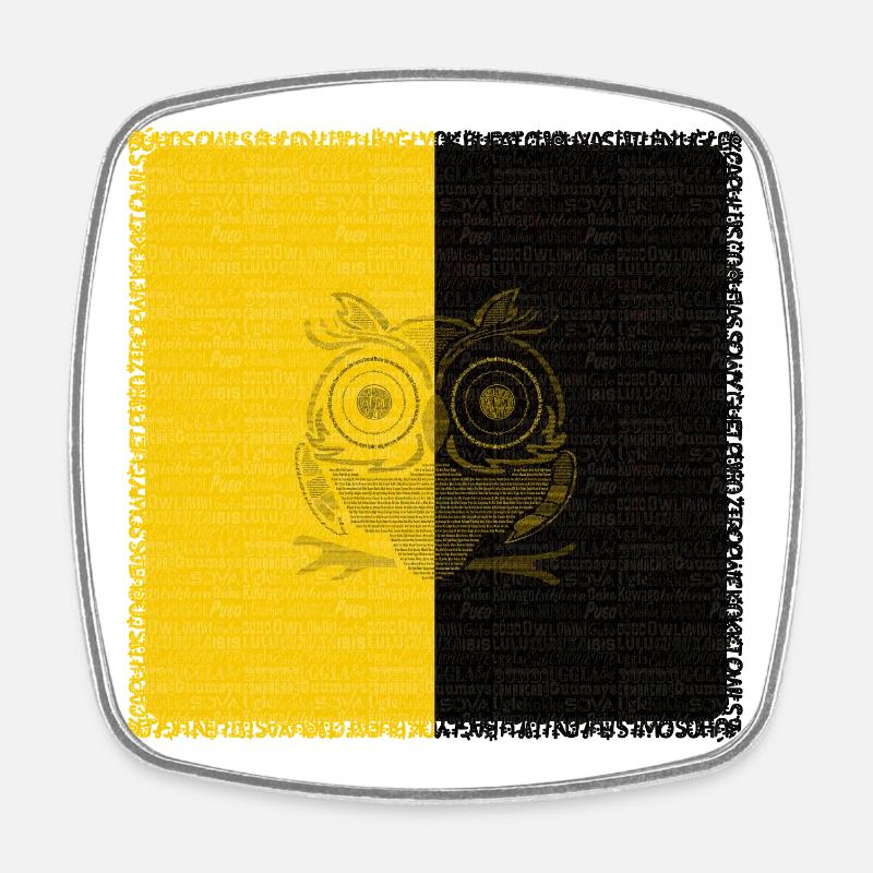 VAMNE Letter Owl - Square fridge magnet - white