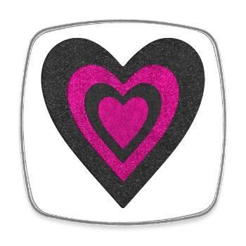 Hearts - Square fridge magnet - white - Front