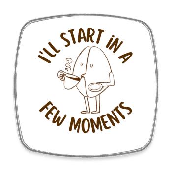 Coffee addict - Square fridge magnet - white - Front