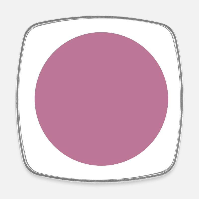 Abstract color games in magenta pink - Square fridge magnet - white