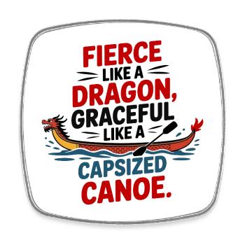 L’équipe du Dragon Boat Festival - Magnet carré - blanc - Devant