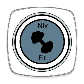 Nix Fit Motivationsdesign - Viereckiger Kühlschrankmagnet - Weiß - Vorne