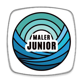 Junior Maler Azubi Nachfolger Kind Malersohn - Viereckiger Kühlschrankmagnet - Weiß - Vorne