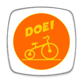 Goodbye Bike - Square fridge magnet - white - Front