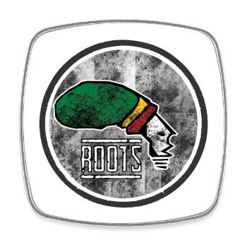Racines Afrocentrique Design graphique - Magnet carré - blanc - Devant