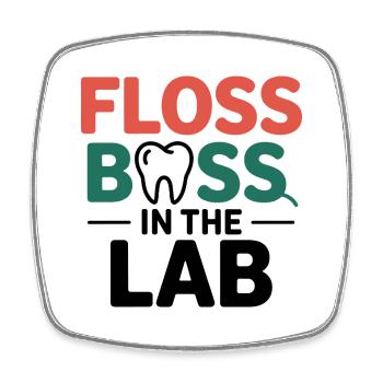 Dentallaborant Kunst - Viereckiger Kühlschrankmagnet - Weiß - Vorne