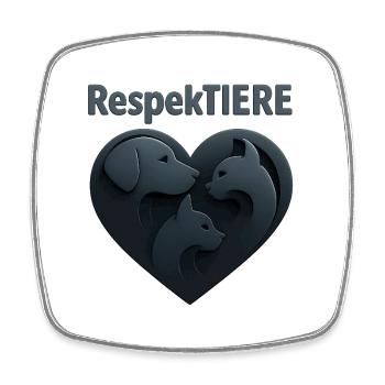 Illustration du respect de l’amour des animaux - Magnet carré - blanc - Devant