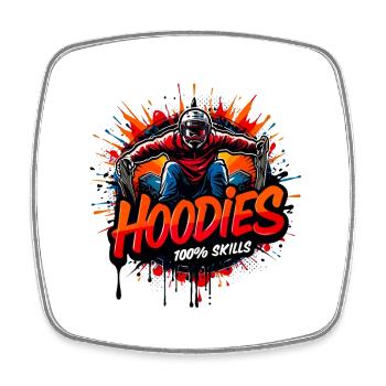 Streetwear audacieux avec design graffiti - Magnet carré - blanc - Devant