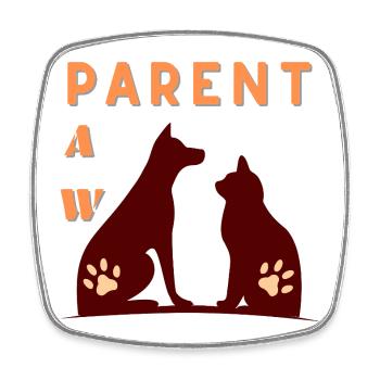 Dog & CAT Pet T-shirt for Animal Lovers - Square fridge magnet - white - Front