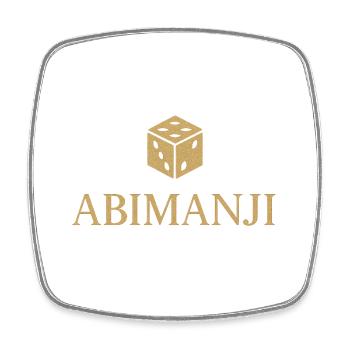 Abimanji - Square fridge magnet - white - Front