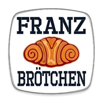 HAMBURG FRANZBRÖTCHEN BACKEN - Viereckiger Kühlschrankmagnet - Weiß - Vorne