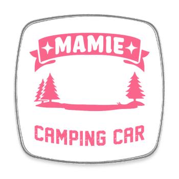 Oma Beste Wohnmobil-Beifahrerin - Viereckiger Kühlschrankmagnet - Weiß - Vorne