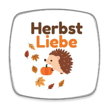 Herbstliebe - Viereckiger Kühlschrankmagnet - Weiß - Vorne