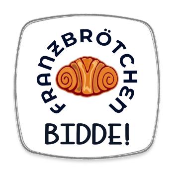 FRANZBRÖTCHEN S’IL VOUS PLAÎT HAMBOURG - Magnet carré - blanc - Devant
