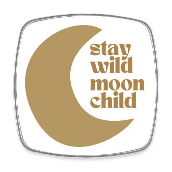 Séjour Wild Moon Child - Magnet carré - blanc - Devant
