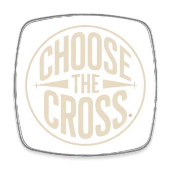 Christlich Choose The Cross Kreuz Glaube - Viereckiger Kühlschrankmagnet - Weiß - Vorne