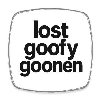 lost_goofy_goonen - Magnet carré - blanc - Devant