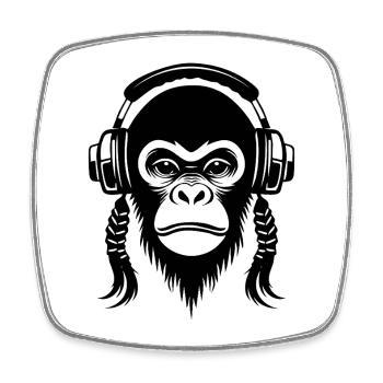 Chemise Bold Monkey Head Statement Urban Edition - Magnet carré - blanc - Devant