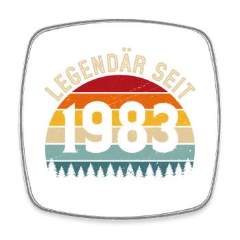 Légendaire depuis 1983 – Né en 1983 - Magnet carré - blanc - Devant