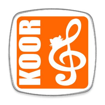 CHOIR Domestic cats - Square fridge magnet - white - Front