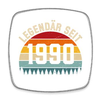 Legendary since 1990 – Born in 1990 - Square fridge magnet - white - Front