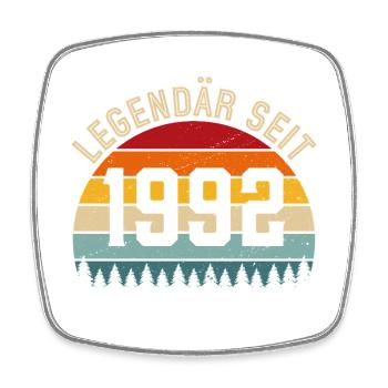 Legendary since 1992 – Born in 1992 - Square fridge magnet - white - Front