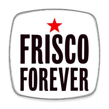 Frisco Forever San Francisco City Love - Magnet carré - blanc - Devant