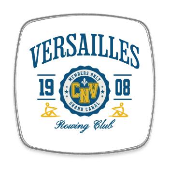 Versailles Rowing Club Crest - Square fridge magnet - white - Front