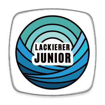 Painter Junior Child Offspring Successor Trainee - Square fridge magnet - white - Front