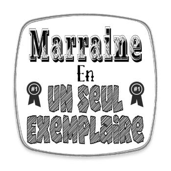 Godmother In One Copy - Square fridge magnet - white - Front
