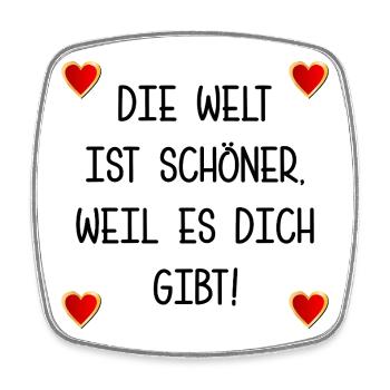 RELATIONSHIP FRIENDSHIP SAYINGS - Square fridge magnet - white - Front