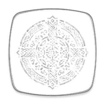 Celtic Cross - Square fridge magnet - white - Front