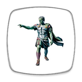 Caesar - Logo de l’histoire cool - Magnet carré - blanc - Devant