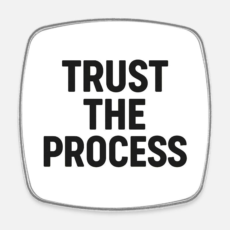 Motivation Merch - Viereckiger Kühlschrankmagnet - Weiß