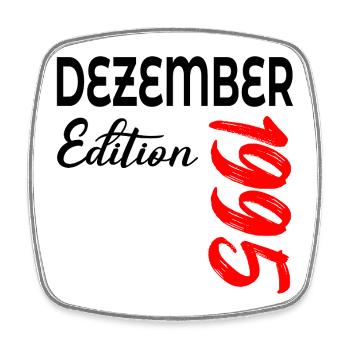 31. BIRTHDAY 1995 DECEMBER - Square fridge magnet - white - Front