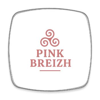 Brittany Rose Triskel - Square fridge magnet - white - Front
