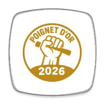 Golden Wrist 2026 bist du an der Spitze! - Viereckiger Kühlschrankmagnet - Weiß - Vorne