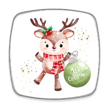 My first Christmas  - Viereckiger Kühlschrankmagnet - Weiß - Vorne