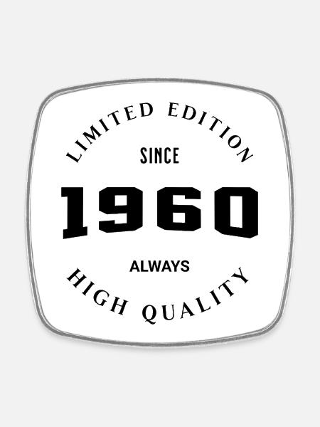 Édition limitée 1960 - Magnet carré - blanc