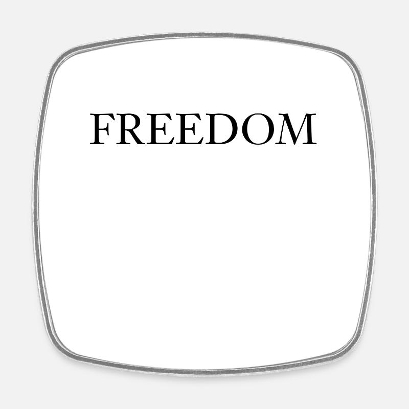 Chemise Freedom - Magnet carré - blanc