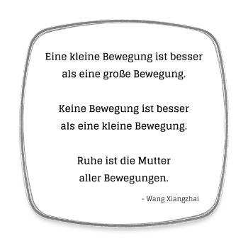 Eine kleine Bewegung - Viereckiger Kühlschrankmagnet - Weiß - Vorne
