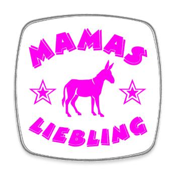 Esel - Viereckiger Kühlschrankmagnet - Weiß - Vorne