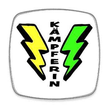 Lucky Charm: Fighter - Square fridge magnet - white - Front