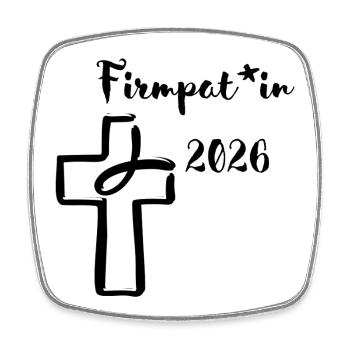 Confirmation Sponsorship 2026 Celebrate Confirmation in a gender-equitable way - Square fridge magnet - white - Front